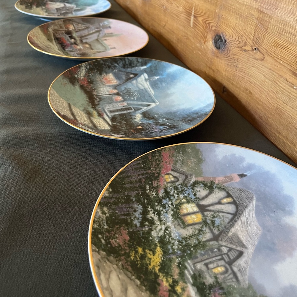 Thomas Kinkade Decorative Plate Set Of 6